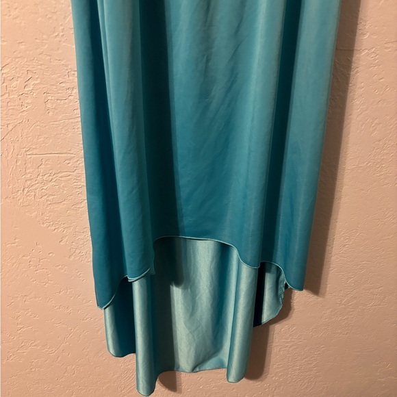 Stretchy blue high low dress size l/xl - Picture 9 of 11